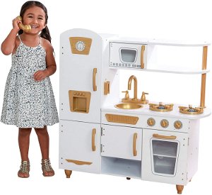 Dětská dřevěná kuchyňka Ecotoys s příslušenstvím, 7267