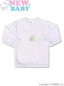 Kojenecká košilka s vyšívaným obrázkem New Baby zelená Zelená 62 (3-6m)