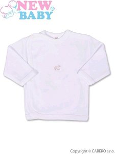 Kojenecká košilka s vyšívaným obrázkem New Baby bílá Bílá 68 (4-6m)