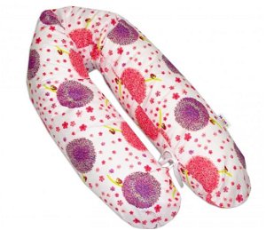 Baby Nellys Mamo Tato Kojící polštář - relaxační poduška Multi Pampelišky růžové
