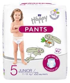 BELLAHAPPY BELLA HAPPY Pants Junior (11-18 kg) 22 ks - jednorázové pleny