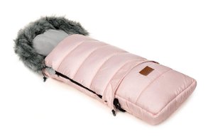 Zimní fusak HappyBee Combi s kožíškem Pink/Grey