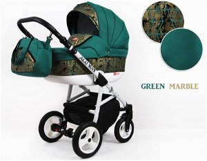 Kombinovaný kočárek Raf-Pol Baby Lux Alu Way 2019 Green Marble