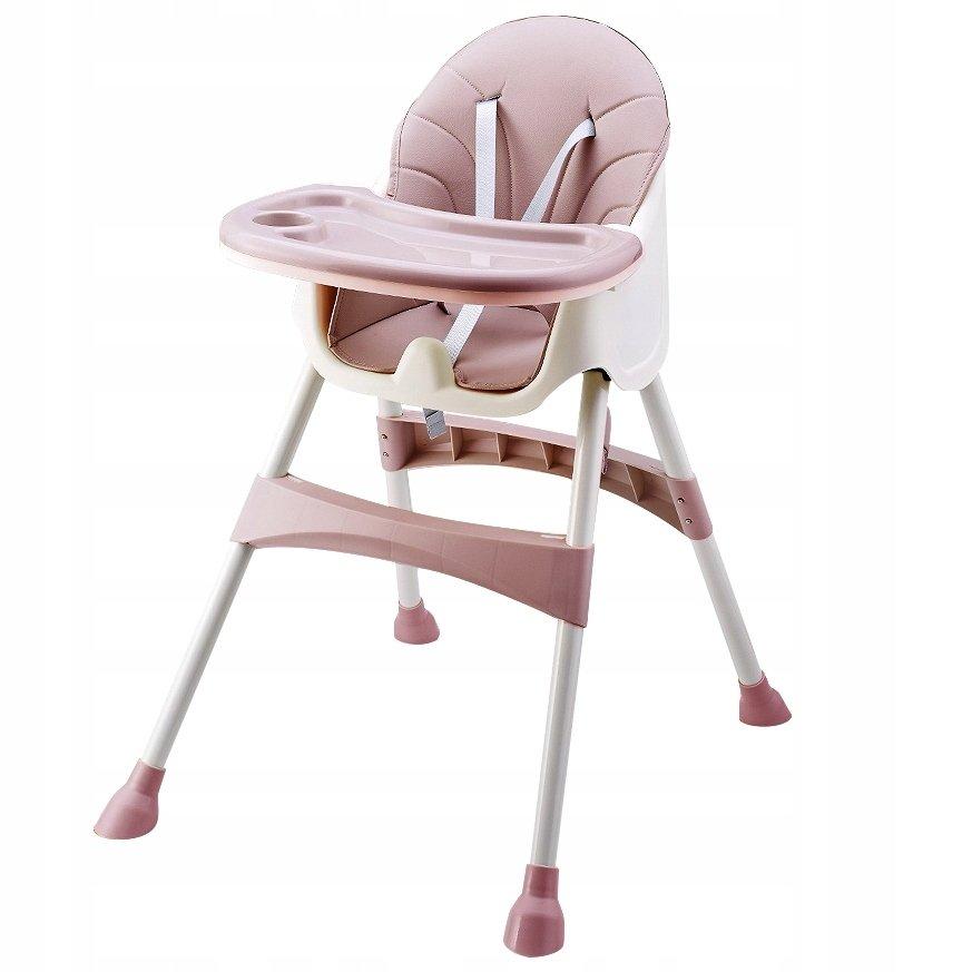 Ecotoys jídelní židlička 2v1 Pink HC823, růžová