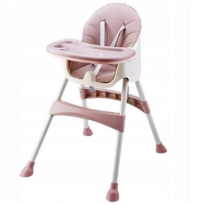 Ecotoys jídelní židlička 2v1 Pink HC823, růžová