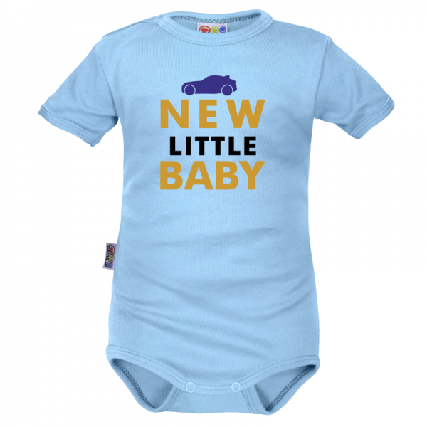 Body krátký rukáv Dejna New little Baby - Boy, modré, vel. 68, 68 (3-6m)