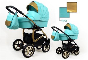 Kombinovaný kočárek Raf-Pol Baby Lux Gold Lux 2019 Mint