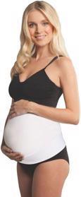 CARRIWELL Pás těhotenský podpůrný přes bříško nastavitelný, bílý S/M
