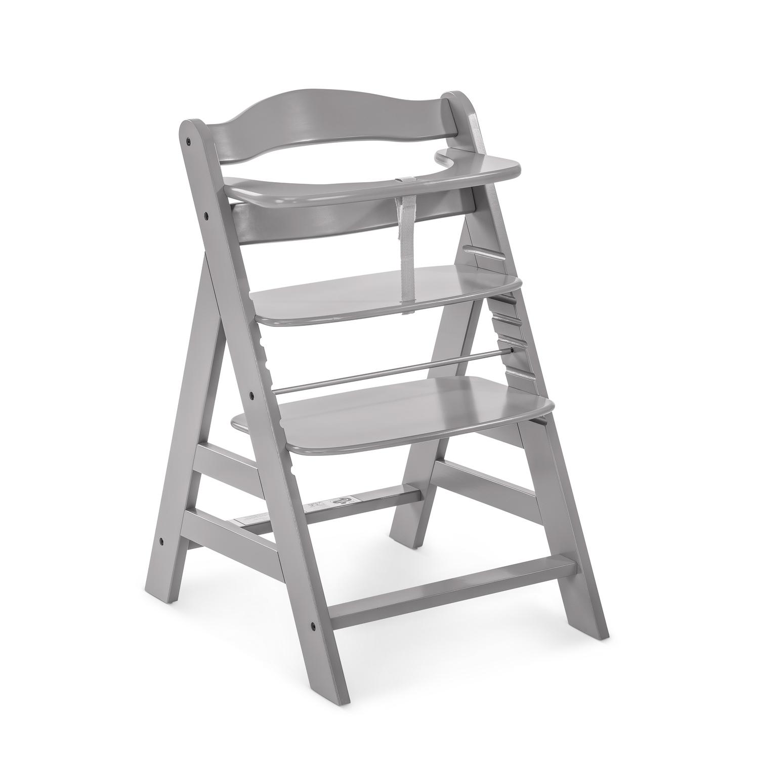 Jídelní dřevěná židlička Hauck Alpha plus, grey