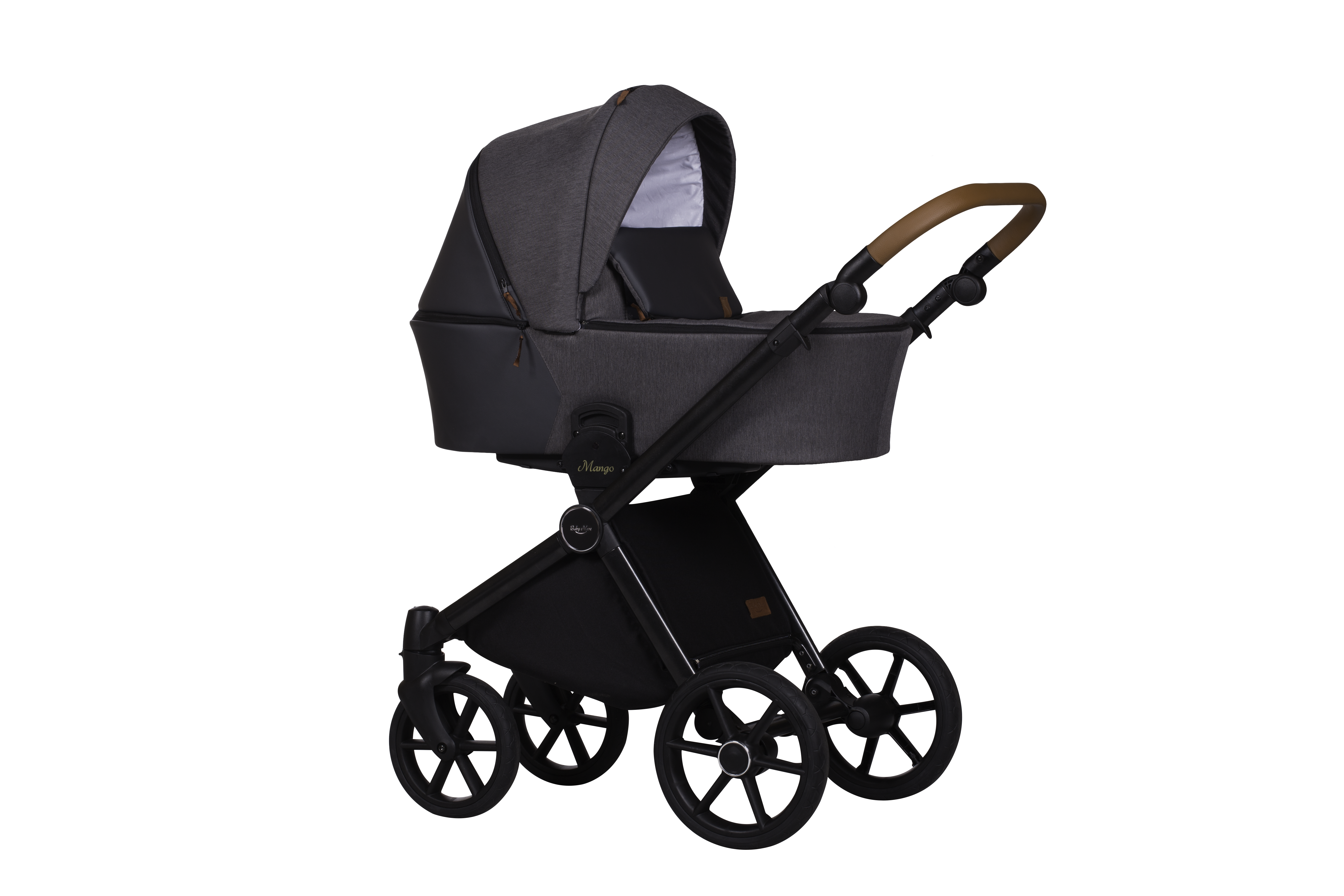 Kombinovaný kočárek Baby Merc 2v1 MANGO 2021, černý rám M/M197/B