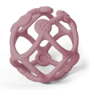 BABYONO Kousátko silikonové Ortho míček 0 m+ pink