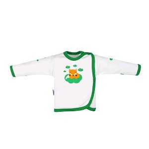 Kojenecká bavlněná košilka New Baby Liška zelená Zelená 68 (4-6m)