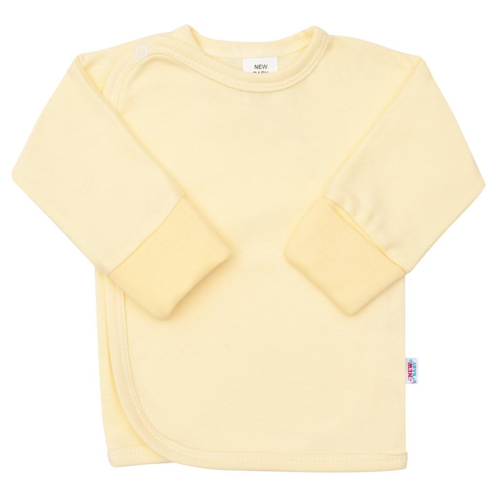 Kojenecká košilka s bočním zapínáním New Baby žlutá Žlutá 62 (3-6m)