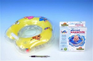 NELLYS Plavací nákrčník Flipper/Kruh žlutý v krabici 17x20cm 0+