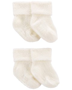 CARTERS CARTER'S Ponožky White neutrál LBB 4ks 0-3m