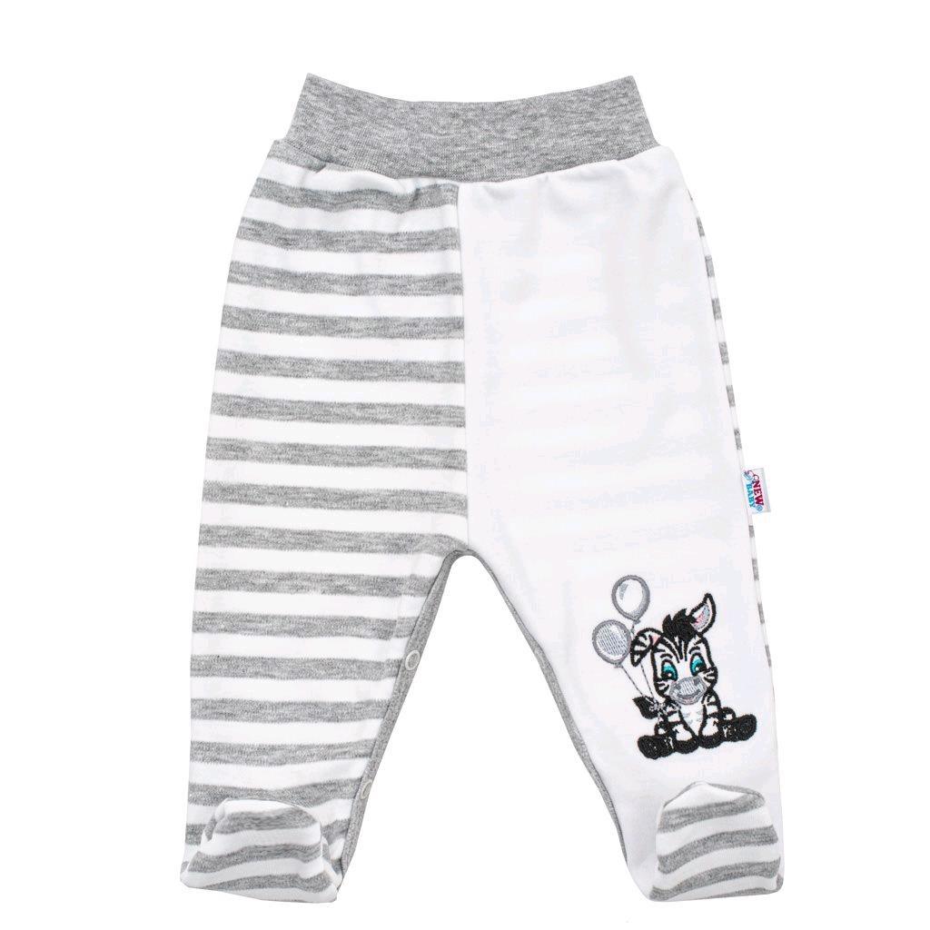 Kojenecké bavlněné polodupačky New Baby Zebra exclusive Bílá 62 (3-6m)