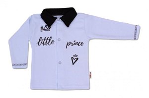 Baby Nellys Bavlněná košilka Little Prince - modrá, vel. 62, 62 (2-3m)