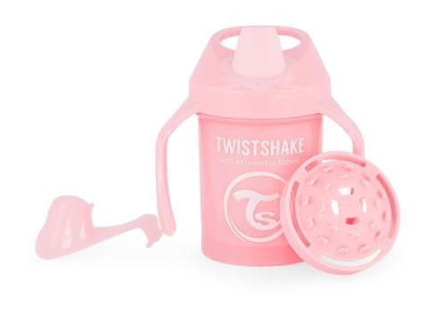 Nekapající hrneček Twistshake  se sítkem, 4m+, 230ml, růžový