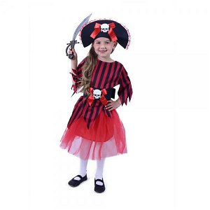 RAPPA Dětský kostým pirátka s kloboukem (S)