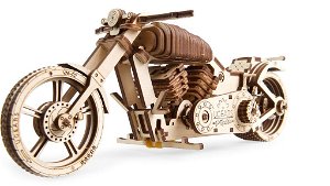 Ugears 3D dřevěné mechanické puzzle VM-02 Motorka (chopper)