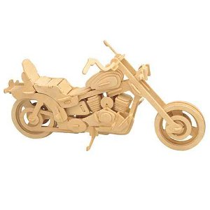 Woodcraft construction kit Woodcraft Dřevěné 3D puzzle motorka Harley Davidson I