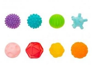 AKUKU Edukační barevné míčky 8ks v krabičce