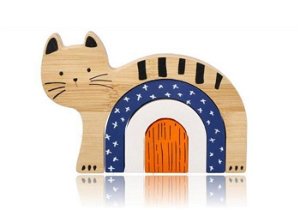 Adam Toys Dřevěná/bambusová skládací hra - Kočka