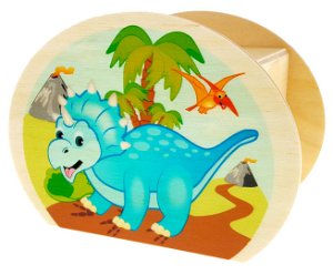 Hess Dřevěná pokladnička dinosaurus