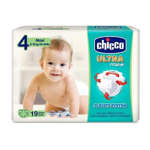 CHICCO Pleny jednorázové Ultra Soft Maxi (8-18 kg) 19 ks