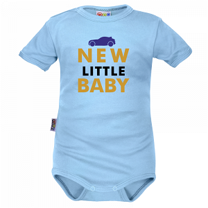 Body krátký rukáv Dejna New little Baby - Boy, modré, vel. 80, 80 (9-12m)