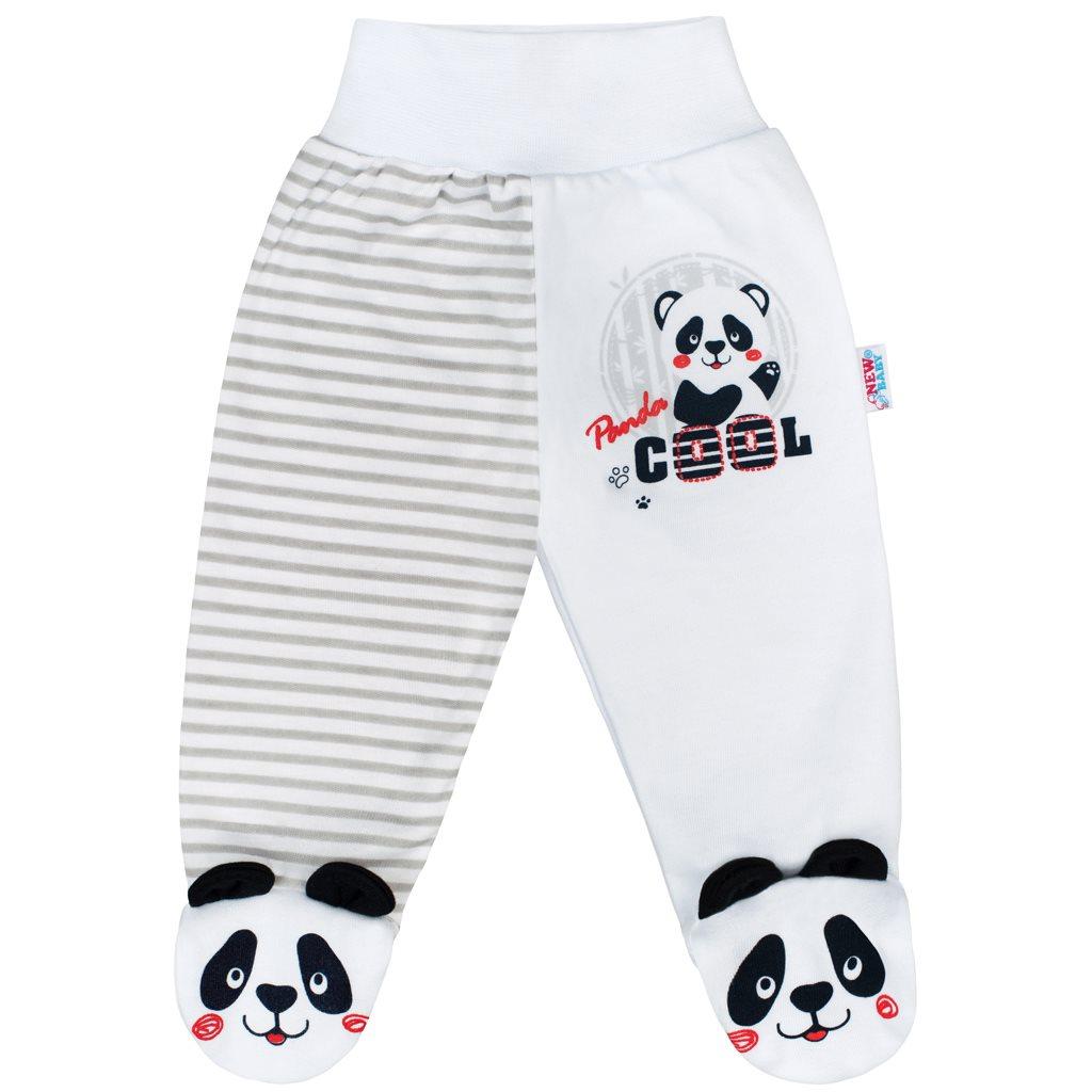 Kojenecké polodupačky New Baby Panda Šedá 56 (0-3m)