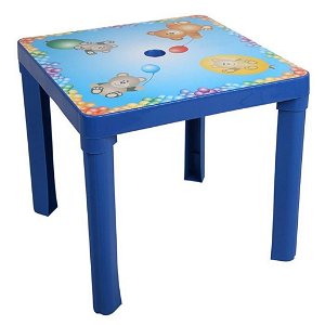 STAR PLUS Dětský zahradní nábytek - Plastový stůl modrý