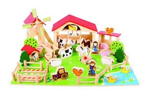 Bigjigs Toys - Velká dřevěná farma - sleva