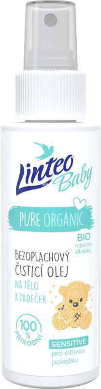 LINTEOBABY LINTEO BABY Dětský čistící olej na tělo a zadeček Baby 100 ml