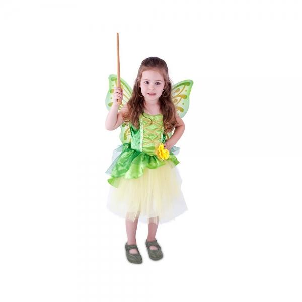 RAPPA Dětský kostým víla Zelenka s křídly (M) e-obal