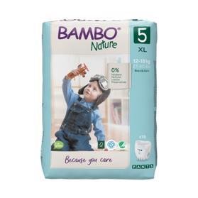 BAMBO Nature Kalhotky plenkové jenorázové Pants 5, 19 ks, 12-18 kg