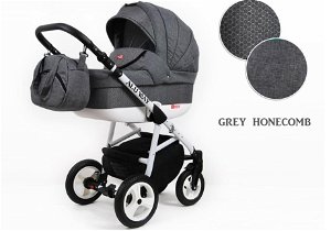 Kombinovaný kočárek Raf-Pol Baby Lux Alu Way 2019 Grey Honecomb