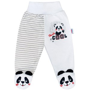 Kojenecké polodupačky New Baby Panda Šedá 74 (6-9m)