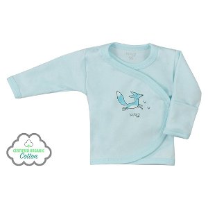 Kojenecká košilka z organické bavlny Koala Lesní Přítel modrá Modrá 56 (0-3m)