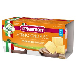 PLASMON Příkrm bezlepkový sýrový 2x80 g, 4m+