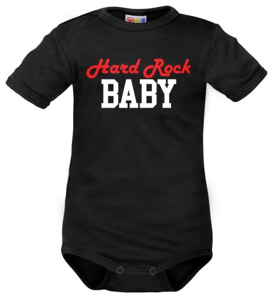 Body krátký rukáv Dejna Hard Rock Baby - černé, vel. 86, 86 (12-18m)