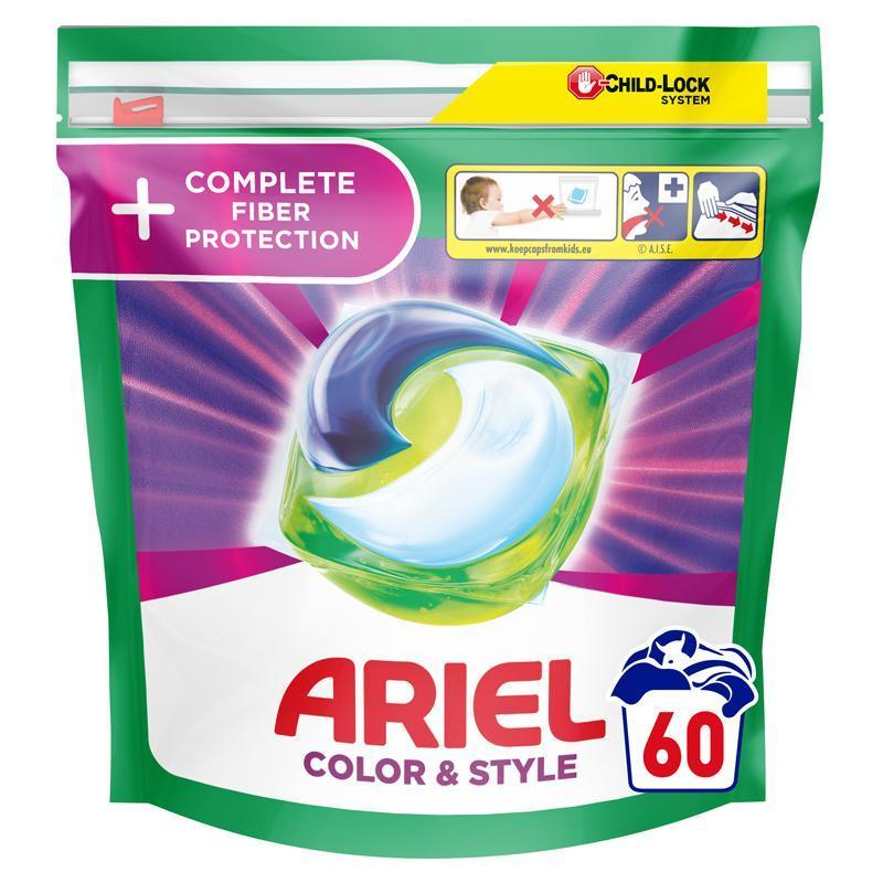 ARIEL All-In-1 PODs Kapsle na praní, technologie ochrany vláken, 60 praní