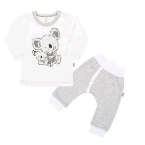Kojenecké tričko s dlohým rukávem a tepláčky New Baby Koala Bears Šedá 80 (9-12m)