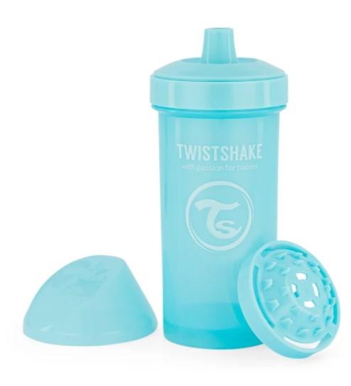 Láhev pro děti Twistshake se sítkem, 12 m+, 360 ml, modrý