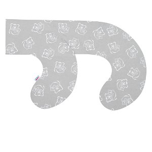 Povlak na kojící polštář ve tvaru C New Baby Medvídci šedý