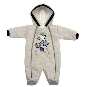 Zimní kojenecká kombinéza s kapucí Koala Star Vibes modrá Modrá 80 (9-12m)