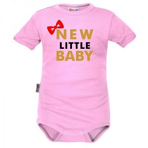 Body krátký rukáv Dejna New little Baby - Girl, růžové, vel. 68, 68 (3-6m)