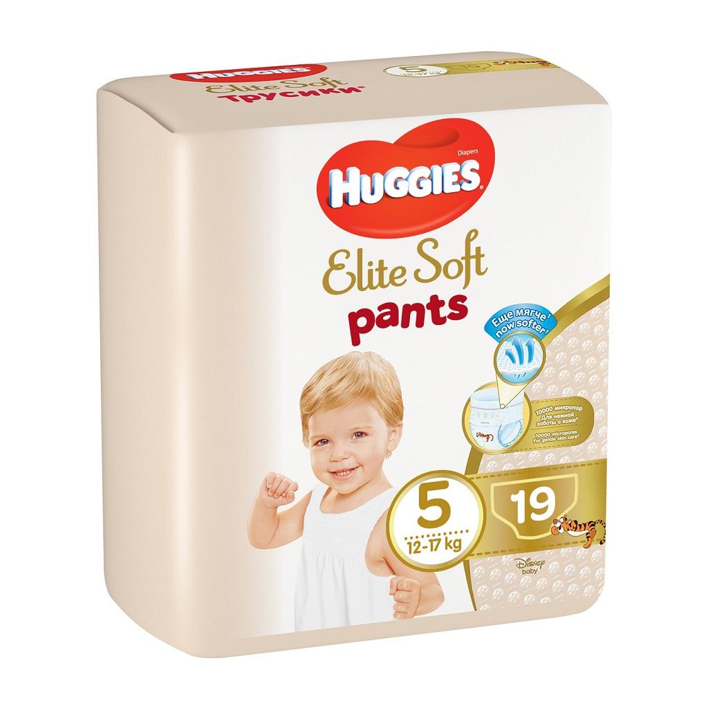HUGGIES Elite Soft Pants Kalhotky plenkové jednorázové vel. 5, 19 ks