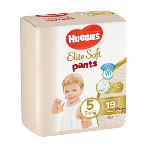 HUGGIES Elite Soft Pants Kalhotky plenkové jednorázové vel. 5, 19 ks