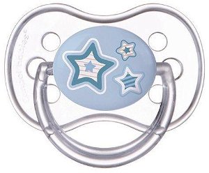 CANPOL BABIES Dudlík silikonový symetrický 18m+  Newborn Baby – modrý